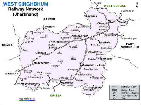 Rail-Map-india: West Singhbhum Railways Map