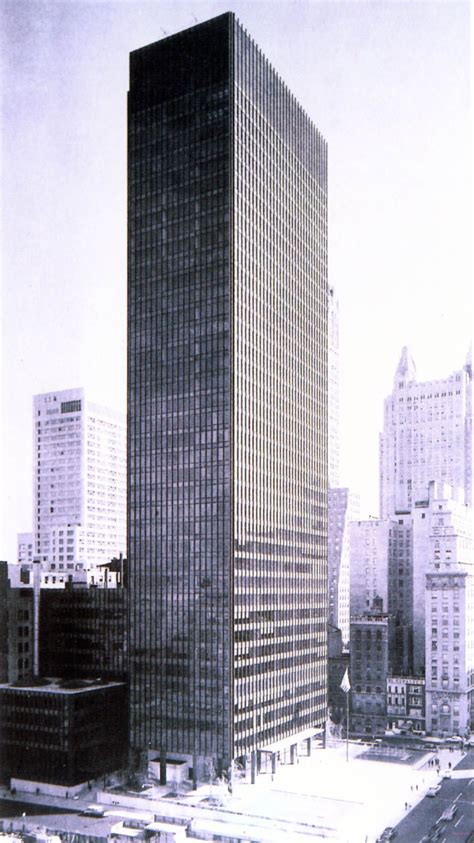 Seagram Building - Mies Van Der Rohe, Philip Johnson, 1957 ...