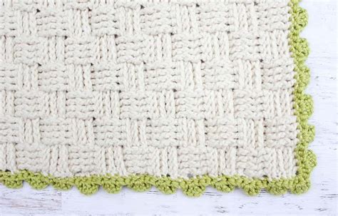 Modern Crochet Basket Weave Blanket - Free Pattern