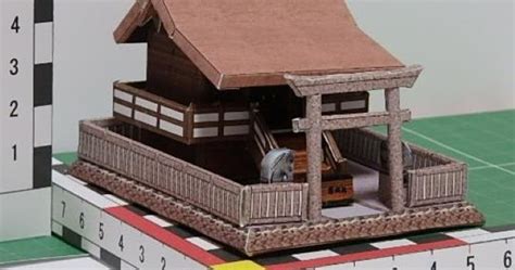 PAPERMAU: Japanese Shrine Miniature Paper Model - by Sakamoto Sanda