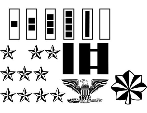 US Army Officer Rank Insignia Decal Sticker vinyl – Delphi Decals