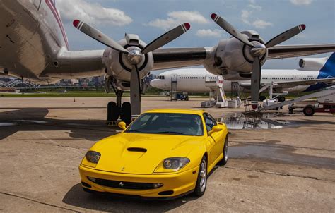 Wallpaper Ferrari, yellow, 550, Maranello images for desktop, section ...