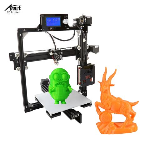 Anet A2 High Precision Desktop 3D Printer Kits DIY Self Assembly LCD Screen Aluminum Alloy Frame ...