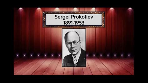 a sign that says serial prokofiev in front of a red curtain