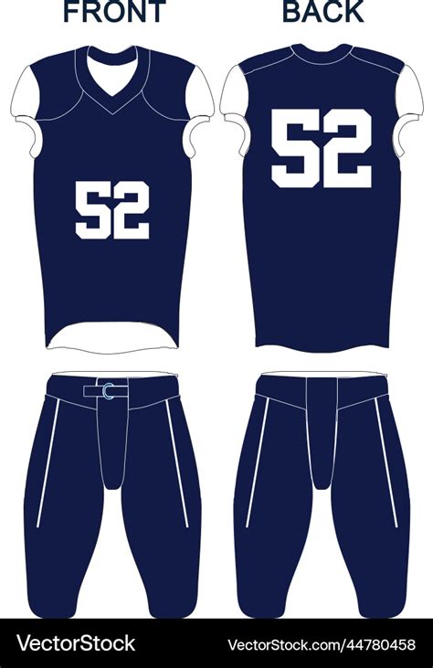 Custom design american football uniforms jersey Vector Image