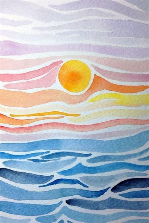 55 Sehr einfache Aquarellideen für Anfänger | Watercolor paintings easy ...