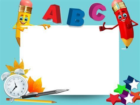 School PNG Frame | Kindergarten Graduation, Preschool | Alphabet ...