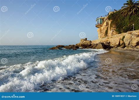 Balcony of Europe, Nerja stock image. Image of summer - 10091837