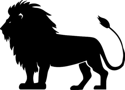 Premium Vector | Lion vector silhouette illustration