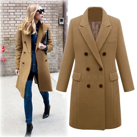 Aliexpress.com : Buy Fashion 2018 Women Long Coat Winter Lapel Wool ...