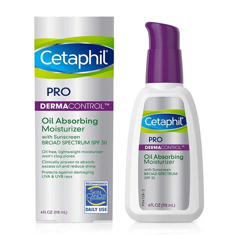 Cetaphil Pro Oil Absorbing Moisturizer with SPF 30 Broad Spectrum Sunscreen, 4 Ounce - Walmart ...