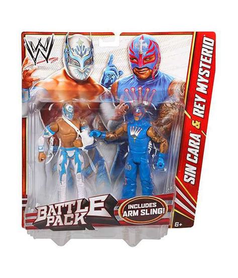 Mattel WWE Battle Pack Sin Cara Vs. Rey Mysterio Action Figure Figures ...