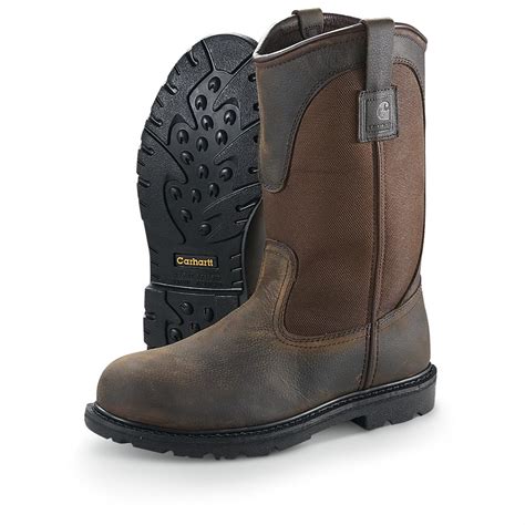 Men's 10" 3711 Carhartt® Waterproof Pull - on Work Boots - 209266, Work Boots at Sportsman's Guide