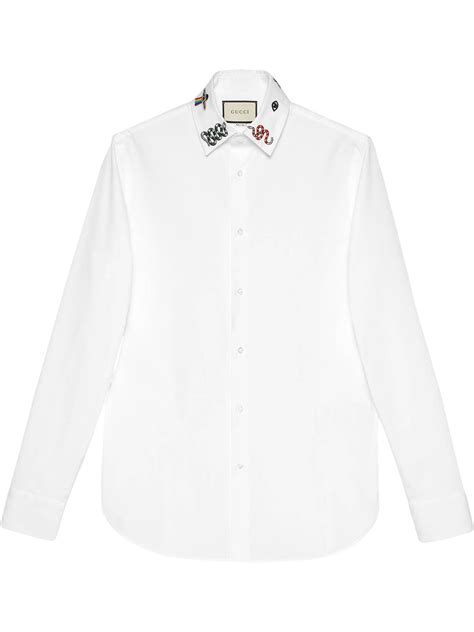 Gucci Cotton Shirt With Symbols - Farfetch