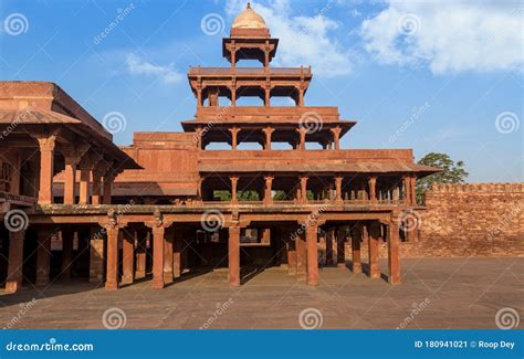 Medieval Palace Ruins Known As Panch Mahal at Fatehpur Sikri at Agra India Stock Image - Image ...