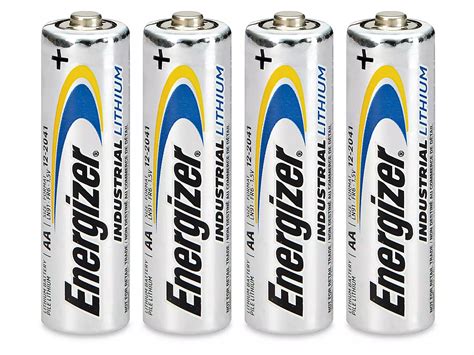 Energizer® AA Lithium Batteries - 4 pack S-17126 - Uline