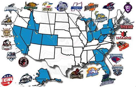 ECHL Map - Go Bulls! | Sport of kings, Map gỗ, Fun sports