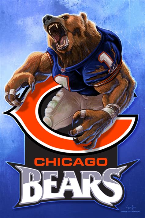 Chicago Bears NFL Football WereBear Cheer Art by ChuckMullins on DeviantArt