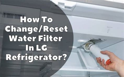 How To Change/Reset Water Filter In LG Refrigerator? - How To Fix It