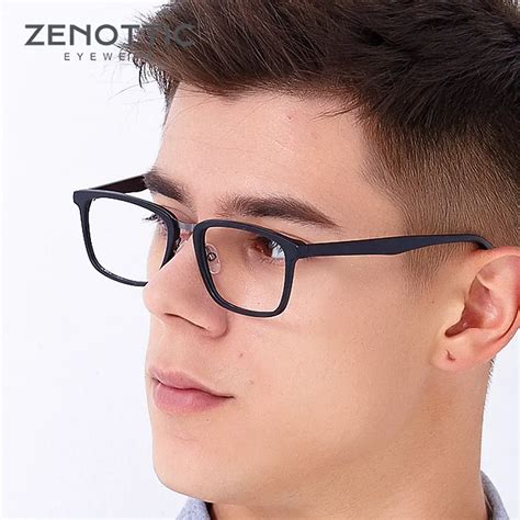 Mens Black RX Prescription Eye Glasses Frames For Women Vintage Metal ...