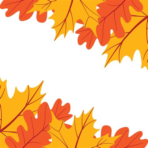 Autumn Leaves Border 14744531 Vector Art at Vecteezy