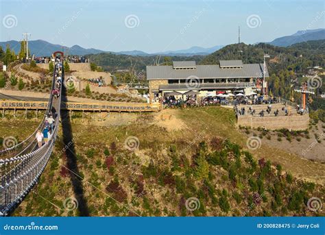 SkyBridge, Gatlinburg, TN editorial image. Image of mountains - 200828475