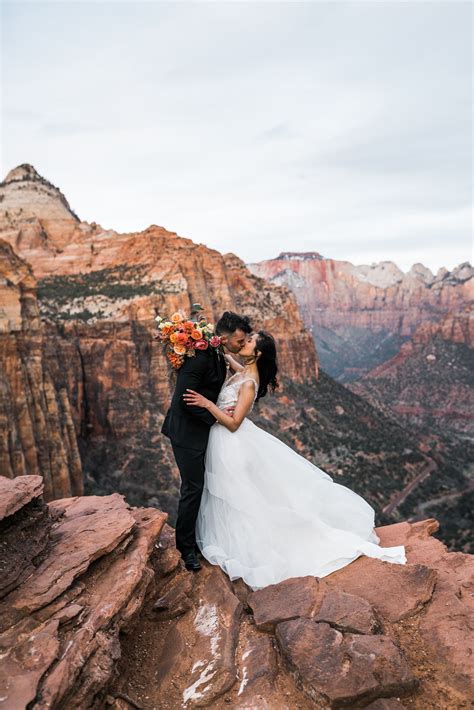 Zion National Park Elopement | Utah Adventure Wedding Inspiration — The ...