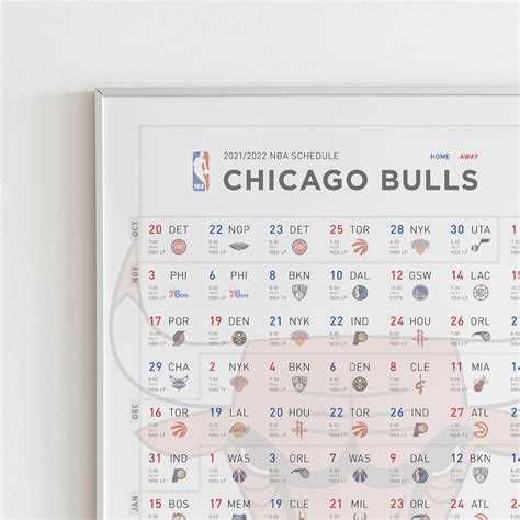 Made this NBA 2021/22 schedule for all the Chicago Bulls fan out there ...