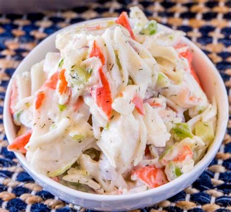 Just ten minutes for this Crab Salad Seafood Salad! #seafoodrecipes | Sea food salad recipes ...