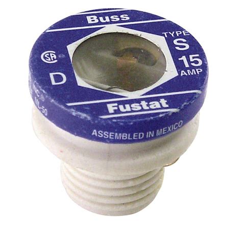 Cooper Bussmann S Series 15 Amp Plug Fuses (2-Pack) BP/S-15 - The Home Depot