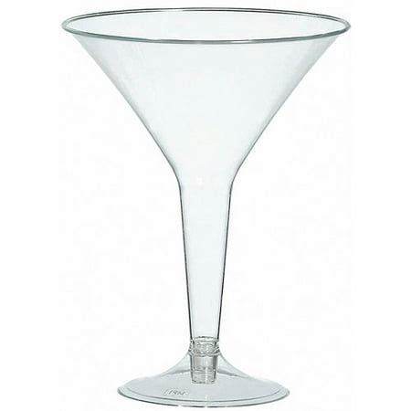 Plastic Martini Glasses, 8 oz, 20/Pkg - Walmart.com