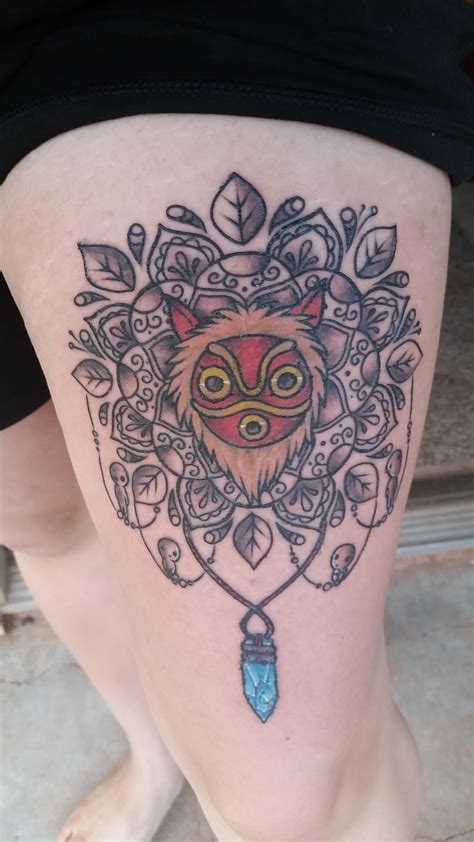 Princess Mononoke Mandala. By Raynelle Anvil Inc, Altus, Ok … | Tattoos ...