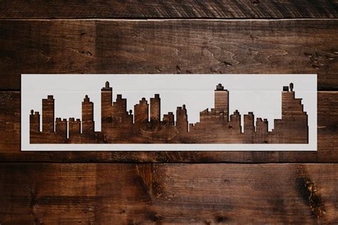 City Skyline Stencil - Art and Wall Stencil - Stencil Giant