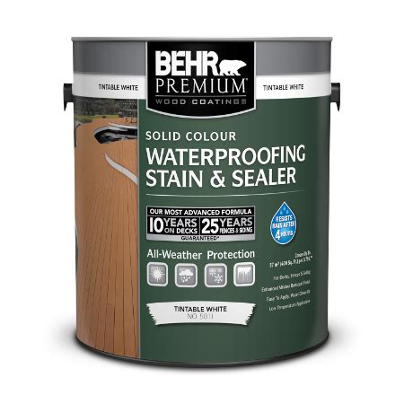 Solid Colour Waterproofing Wood Stain & Sealer | BEHR PREMIUM® | Behr ...