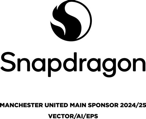 Snapdragon Manchester United Sponsor 2024/25 Logo PNG Vector (AI) Free Download