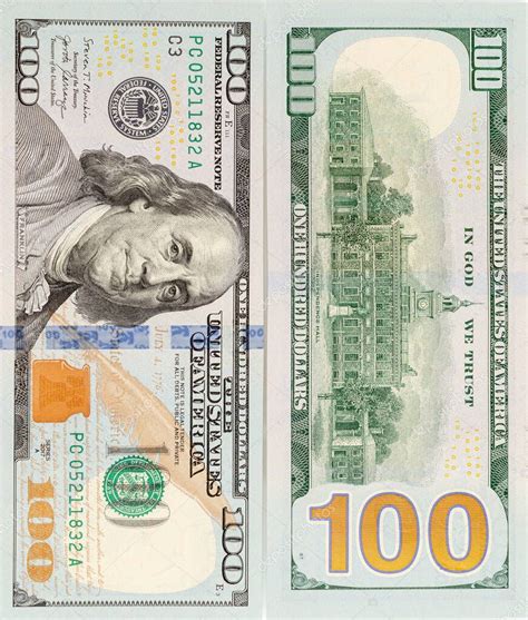 Nuevo billete de cien dólares, 100 dólares americanos. Dólares americanos Dinero en efectivo ...