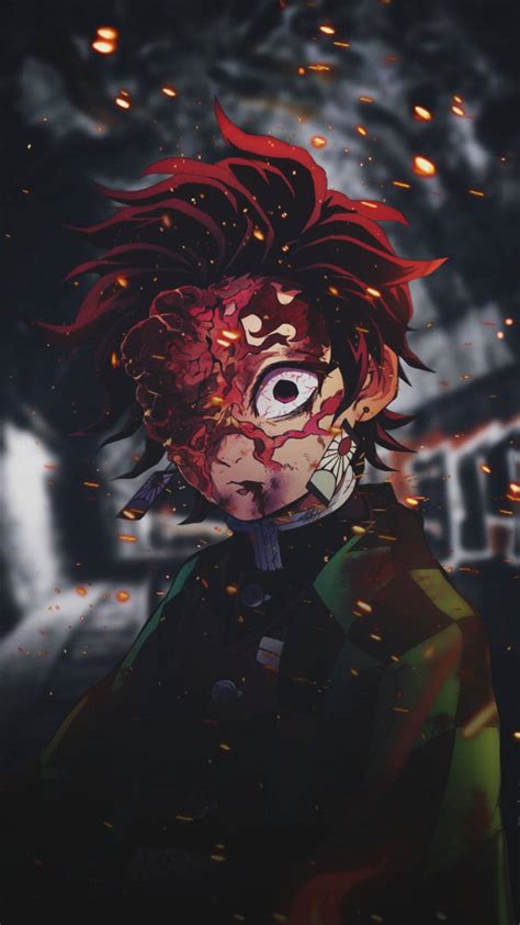 Download Tanjiro Bloody Demon Slayer PFP Wallpaper | Wallpapers.com