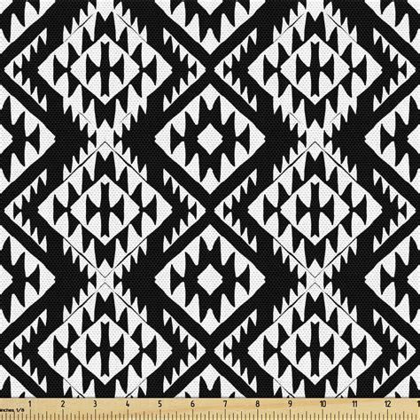 Black And White Aztec Fabric