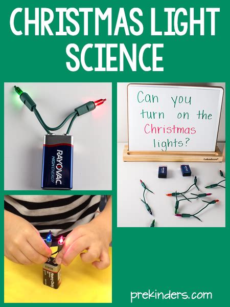 Christmas Light Science for Kids - PreKinders