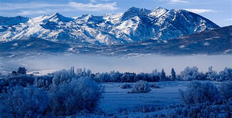 Winter In Ogden Valley In The Wasatch Mountains Of Northern Utah ...