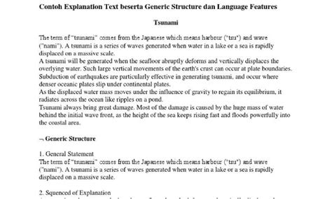 Contoh Explanation Text Beserta Generic Structur Contoh Two – Themeloader