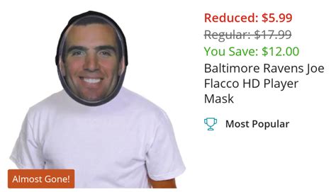 I was browsing the NFL shop for Ravens face masks when I came across ...