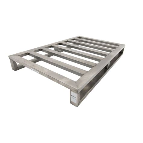 Stainless Steel Euro Pallet - Heavy Duty - 2 Runners - 1200x800mm - Exporta