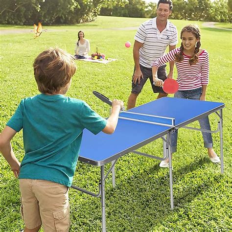 152cm Portable Tennis Table, Folding Ping Pong Table Game Set – Geek ...