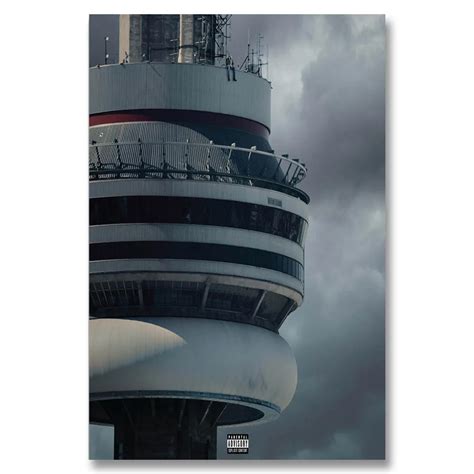 A165 Drake Views New Album Rap Music Hotline Bling Cover Top A4 Art Silk Poster Light Canvas ...