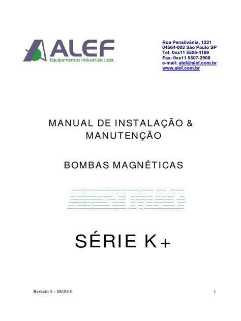 Manual Ansimag K+ | PDF | Bomba | Magnetismo