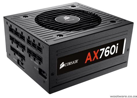 Corsair AX760I Digital Controlled Fully Modular 760W 80PLUS Platinum Certified Desktop Power ...