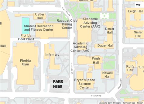 University Of Florida Parking Map