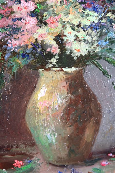 Flowers Painting Original Oil Wildflowers Bouquet Canvas - Etsy