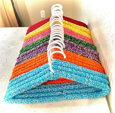 Crochet Coat Hanger Covers to Beautify Your Closet!